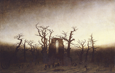 L'Abbaye dans une forêt de chênes Caspar David Friedrich